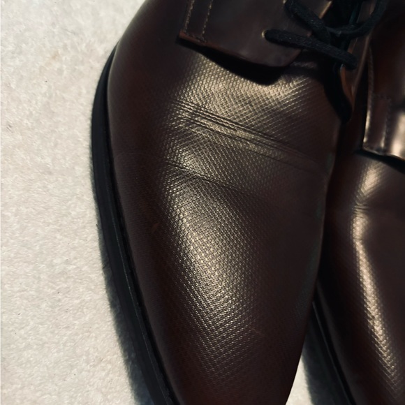 Brand New Men's Brown Ramses Dress Shoes By CALVIN KLEIN - Size 13 - Box 72 - Picture 2 of 6